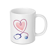 Heart Stethoscope Design Medical Theme Mug product